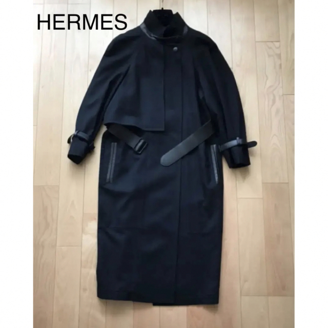 誠実】 Hermes - エルメス HERMES トレンチコート 正規品 ロングコート