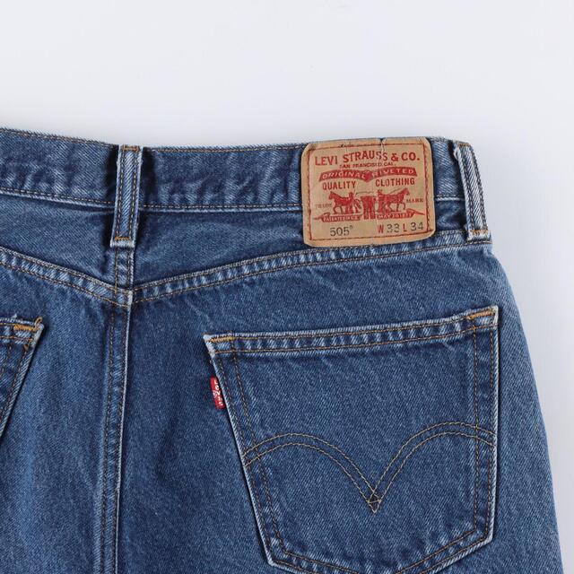 リーバイス Levi's 505 STRAIGHT FIT テーパードジーンズ デニムパンツ メンズw33 /eaa316717