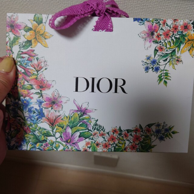 Dior(ディオール)の【新品・保管】ディオール・ 2023 ラッピング ショッパー　フラワー模様 インテリア/住まい/日用品のオフィス用品(ラッピング/包装)の商品写真