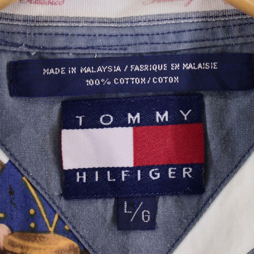 TOMMY HILFIGER(トミーヒルフィガー)の古着 トミーヒルフィガー TOMMY HILFIGER 総柄 半袖 ボタンダウンシャツ メンズXL /eaa319295 メンズのトップス(シャツ)の商品写真