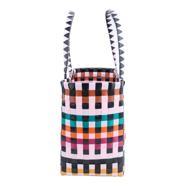 Marni(マルニ)のマルニ ピクニックバッグ かごバッグ 編み込み ピンクマルチ バスケット バッグ レディースのバッグ(トートバッグ)の商品写真