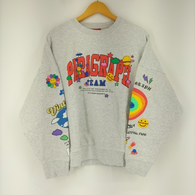 PARAGRAPH(パラグラフ) SMILE HAPPY SWEATSHIRT