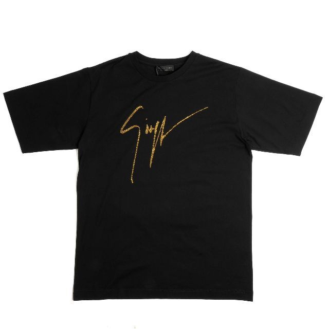 新品 GIUSEPPE ZANOTTI ゴールドストーン ロゴ Tシャツ | www.jarussi