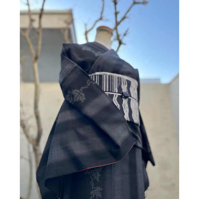 結城紬 レディースの水着/浴衣(着物)の商品写真
