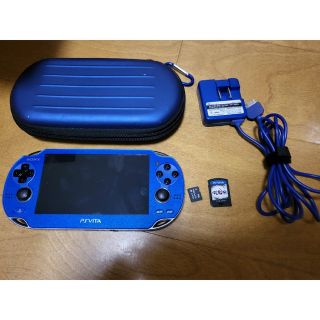 PlayStationVita　サファイアブルー　ケース　充電器　4GB　ソフト