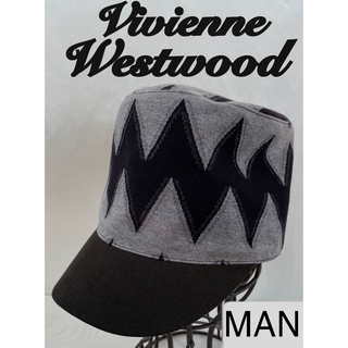 Vivienne Westwood Man キャップ　グレー×ブラック　F