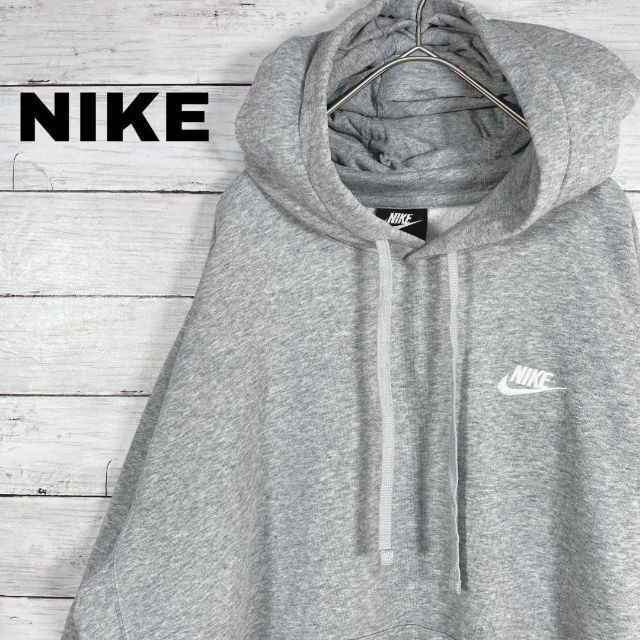 76e US古着 NIKE スウェットパーカー フーディ 刺繍ロゴ | フリマアプリ ラクマ