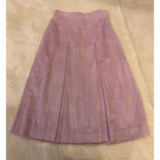 LE CIEL BLEU(ルシェルブルー)のルシェルブルー　膝下スカート　ピンク色 レディースのスカート(ひざ丈スカート)の商品写真