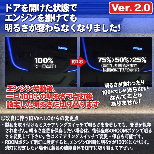 アル ヴェル用 ルーフカラーイルミネーションキット 自動車/バイクの自動車(車種別パーツ)の商品写真