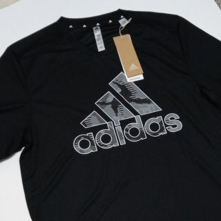 アディダス(adidas)の【アディダス】半袖Tシャツ　M  ブラック　送料無料(Tシャツ(半袖/袖なし))