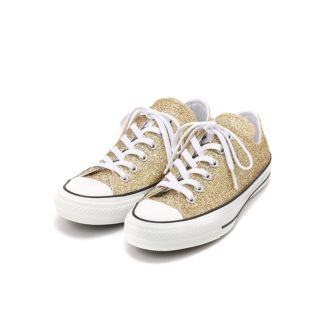 コンバース(CONVERSE)のCONVERSE ゴールド　スニーカー　グリッター　24cm(スニーカー)