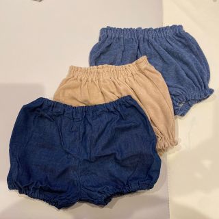 ユニクロ(UNIQLO)の★[60〜80サイズ]かぼちゃパンツ3枚セット(パンツ)