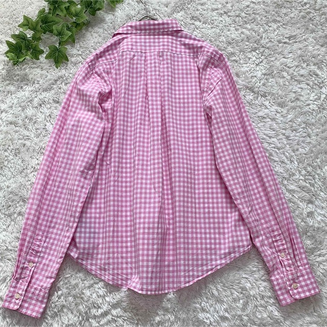 ポロラルフローレン ギンガムチェック シャツ 大きいサイズ ピンク 羽織り 1