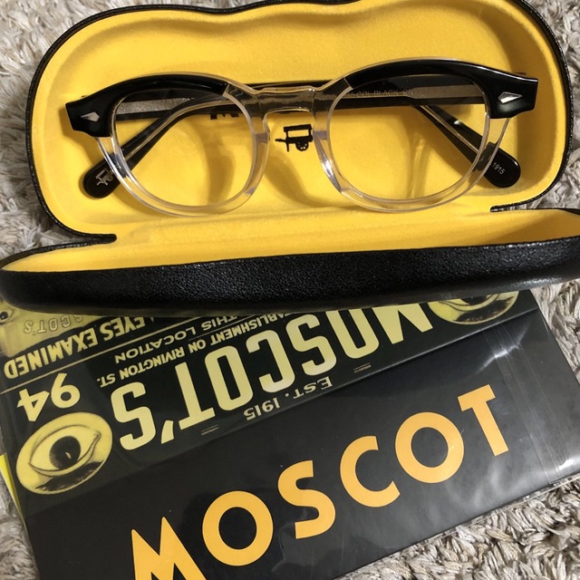 MOSCOT LEMTOSH 伊達メガネ 黒・クリアフレーム