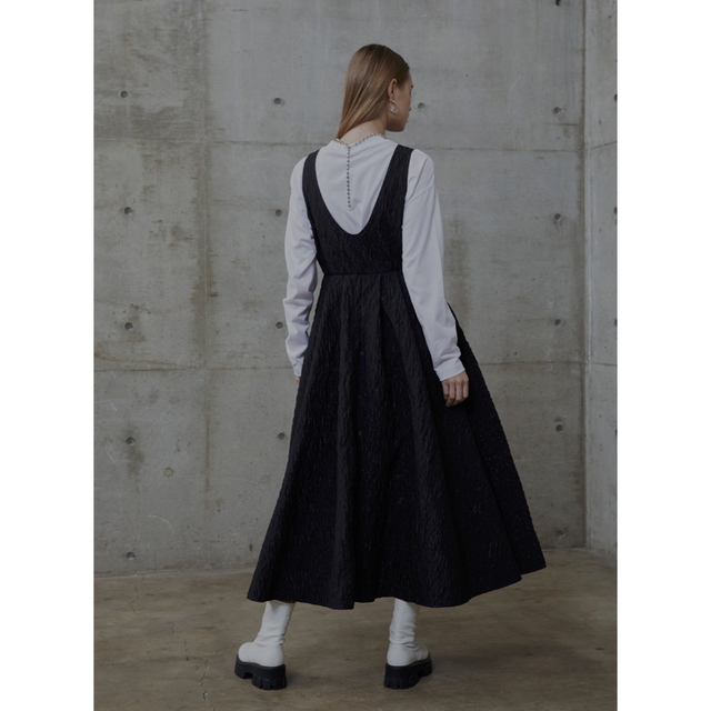 美品 COEL コエル ふくれジャガードジップワンピース