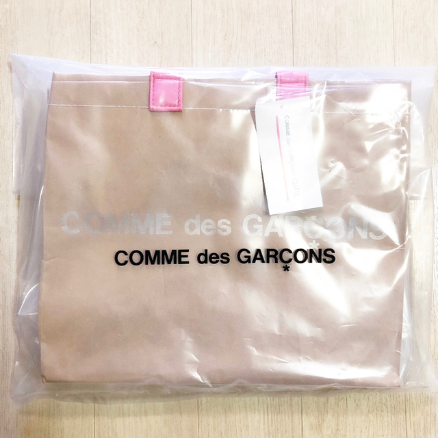 COMME des GARCONS(コムデギャルソン)の限定コムデギャルソンガール ピンク トートバッグPVC アニエスベー 青山バック レディースのバッグ(トートバッグ)の商品写真