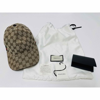 グッチ(Gucci)の極美品　 グッチ　GGベースボールキャップ　付属付き　定価53900　男女兼用(キャップ)