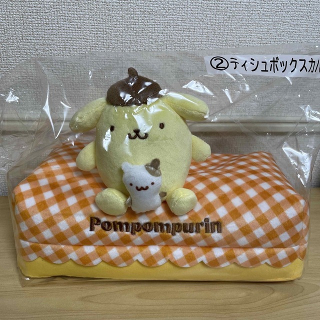 ポムポムプリン(ポムポムプリン)のポムポムプリン一番くじ　キャリーケース＆ティッシュボックスカバー エンタメ/ホビーのおもちゃ/ぬいぐるみ(キャラクターグッズ)の商品写真