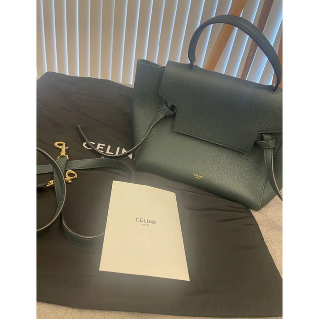 セリーヌ　CELINE マイクロ ベルトバッグ　ブラック　美品