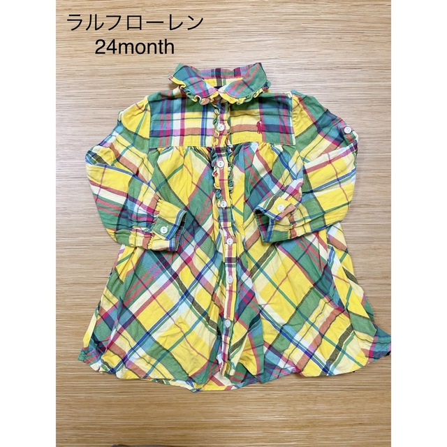 Ralph Lauren(ラルフローレン)のラルフローレン　チェック　ワンピース　90㎝ キッズ/ベビー/マタニティのキッズ服女の子用(90cm~)(ワンピース)の商品写真