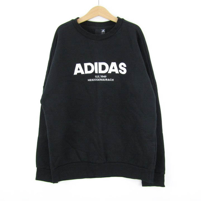 adidas アディダス　黒　トレーナー　160size