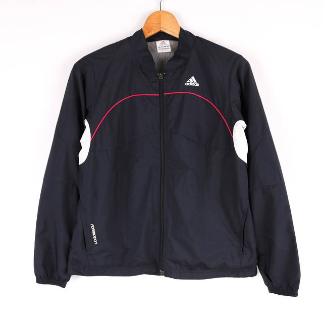 【adidas】アディダス　(M) トレーニングナイロンジャケット　メッシュ起毛