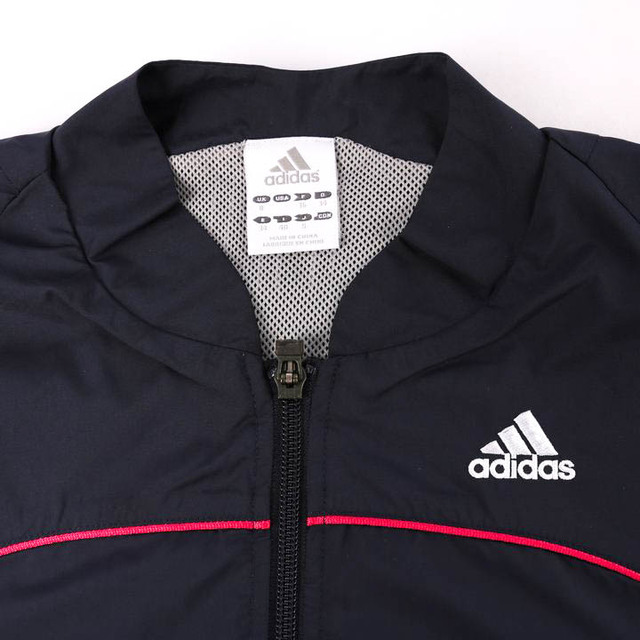 adidas アディダス 配色ナイロンジャケット 裏地メッシュ USサイズL