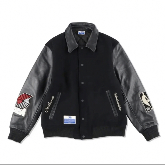 NBAxWDS  Leather Melton Jacket