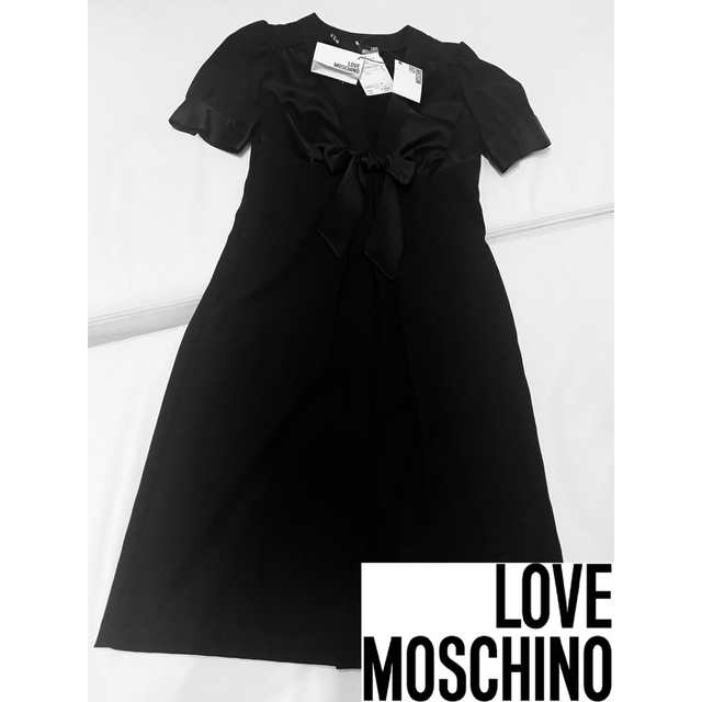 外箱不良宅配便送料無料 【新品未使用タグ付】LOVE MOSCHINO リボン