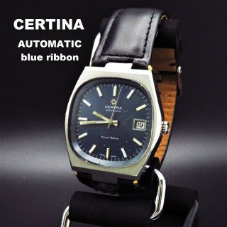 サーチナ(CERTINA)のCERTINA サーチナ blue ribbon 自動巻き腕時計 デイト (腕時計(アナログ))