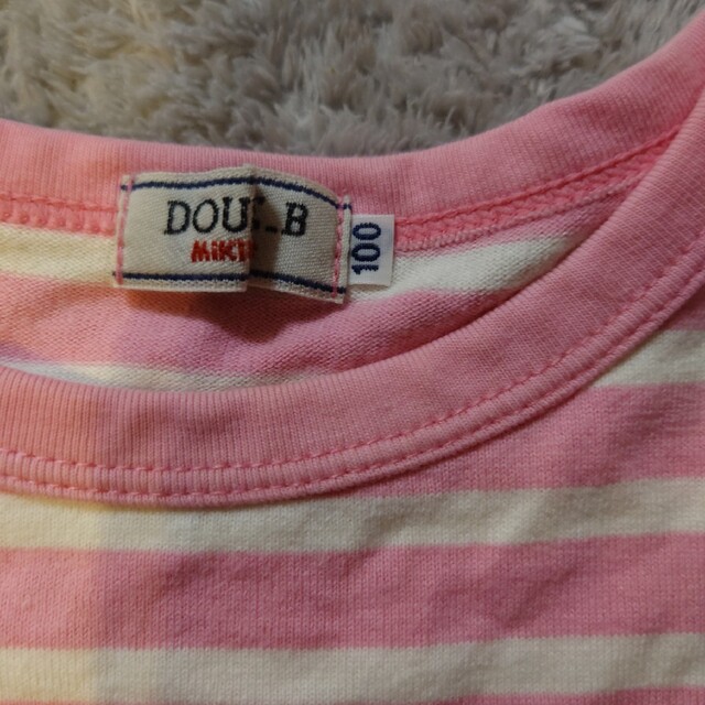 DOUBLE.B(ダブルビー)のミキハウスダブルビー　長袖シャツ　100 キッズ/ベビー/マタニティのキッズ服男の子用(90cm~)(Tシャツ/カットソー)の商品写真