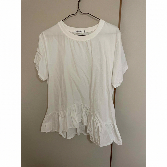 💙裾フリル　ブラウス レディースのトップス(シャツ/ブラウス(半袖/袖なし))の商品写真