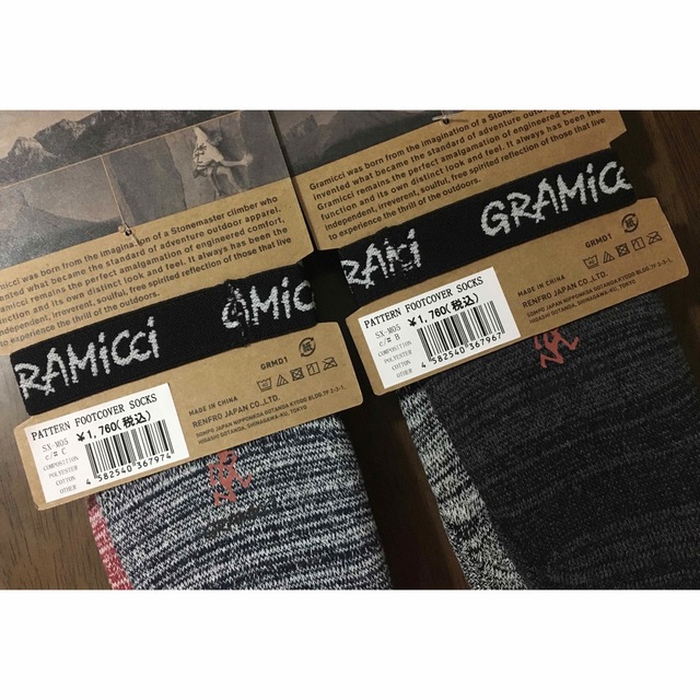 GRAMICCI  グラミチPATTERN FOOT COVER ソックス メンズのレッグウェア(ソックス)の商品写真