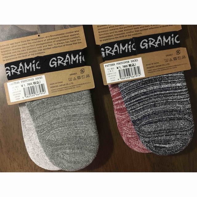 GRAMICCI  グラミチPATTERN FOOT COVER ソックス メンズのレッグウェア(ソックス)の商品写真