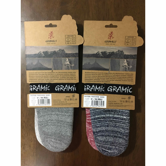 GRAMICCI  グラミチPATTERN FOOT COVER ソックス メンズのレッグウェア(ソックス)の商品写真