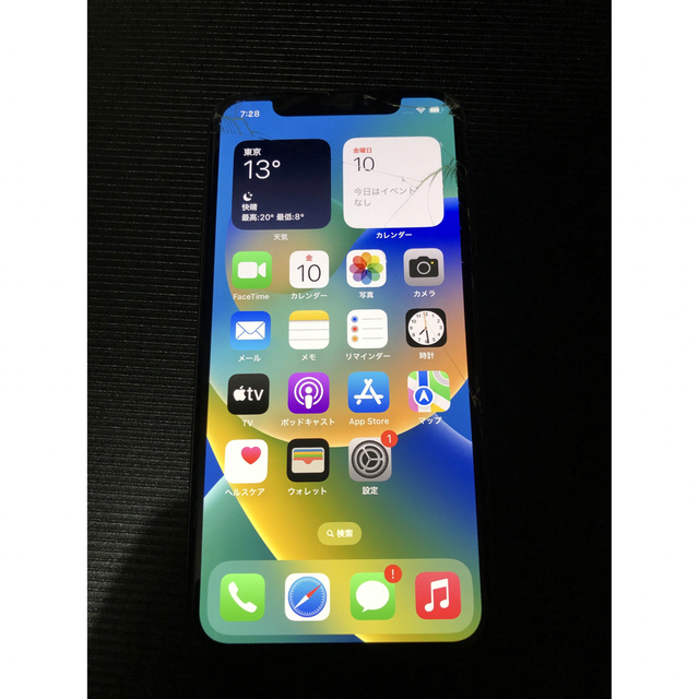 iPhoneX 64GB SIMフリー　ジャンクスマホ/家電/カメラ