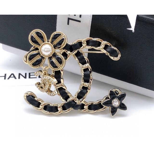 野花 卯月 CHANEL シャネル ビックココ ブローチ 美品