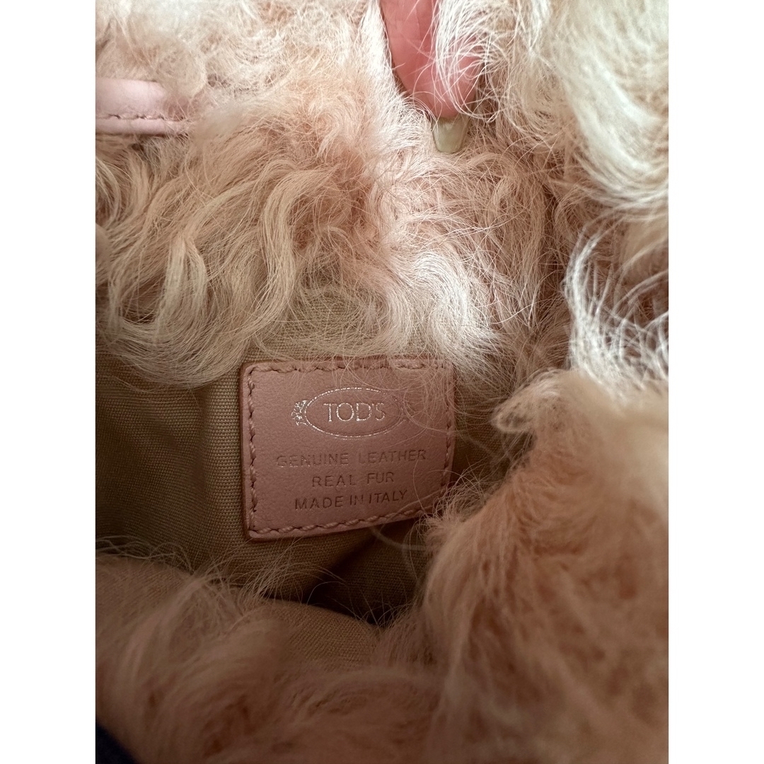 新品 TOD'S バッグ ショルダー ファー