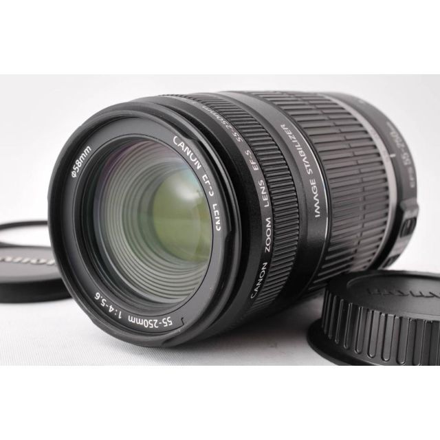 ★極上品★ Canon EF-S 55-250mm F4-5.6 IS #702スマホ/家電/カメラ