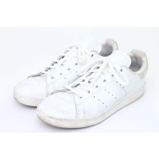 アディダス(adidas)のアディダス スニーカー スタンスミス J F34338 ローカット シューズ 靴 白 ジュニア キッズ 女の子用 23cmサイズ ホワイト adidas(スニーカー)