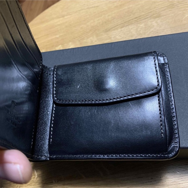 WILDSWANS グラウンダー シェルコードバン 王冠ロゴ ブラック