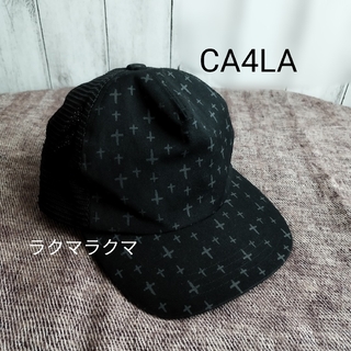 カシラ(CA4LA)の☆CA4LA メッシュキャップ 春夏 ブラック フリーサイズ 男女兼用 カシラ(キャップ)