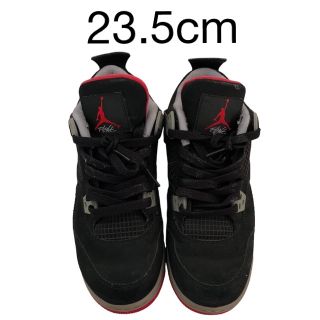 ジョーダン(Jordan Brand（NIKE）)のNIKE AIR JORDAN 4 RETRO GS BRED 23.5cm(スニーカー)