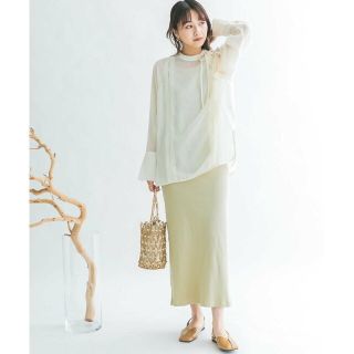 ケービーエフ(KBF)の【BEIGE】illi カップインキャミワンピース(ロングワンピース/マキシワンピース)