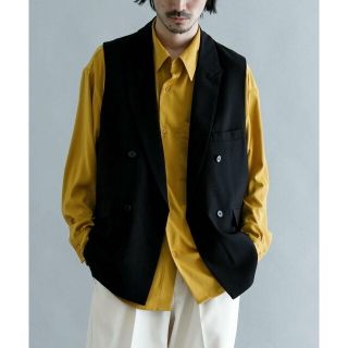 アーバンリサーチ(URBAN RESEARCH)の【BLACK】URBAN RESEARCH iD ピークドラペルストラップダブルジレ(その他)