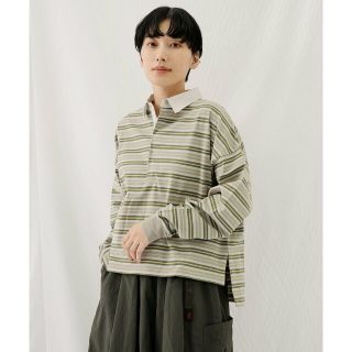 アーバンリサーチドアーズ(URBAN RESEARCH DOORS)の【MOSS KHAKI】ネイチャーボーダープルオーバー(カットソー(長袖/七分))