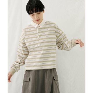 アーバンリサーチドアーズ(URBAN RESEARCH DOORS)の【MILK WHITE】ネイチャーボーダープルオーバー(カットソー(長袖/七分))