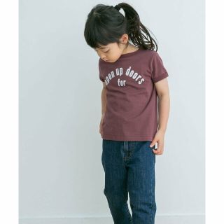 アーバンリサーチドアーズ(URBAN RESEARCH DOORS)の【BROWN】『WEB/一部店舗限定サイズ』パイピングロゴTシャツ(KIDS)(その他)