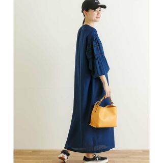 URBAN RESEARCH - 【BLUE】【FREE】リネンレーヨン刺繍ワンピースの ...