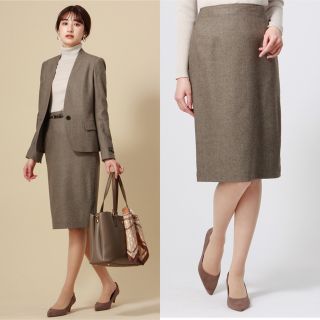 スーツカンパニー(THE SUIT COMPANY)のスーツカンパニー ブラウン フランネルセットアップ(スーツ)